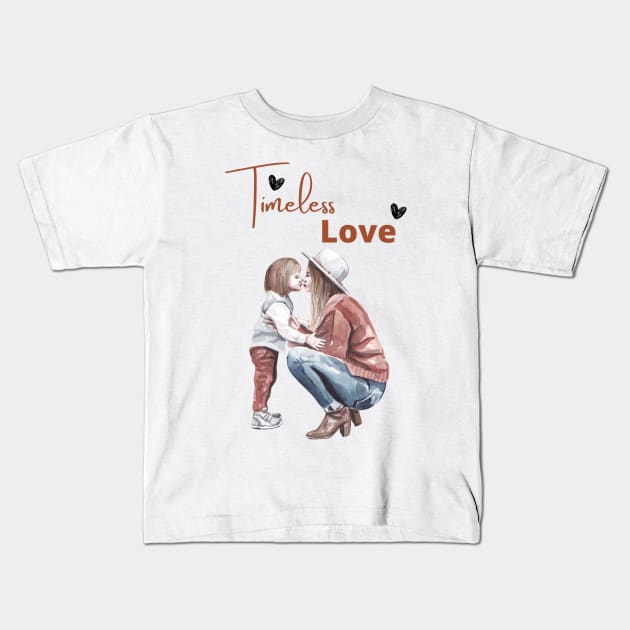 Timeless Love Kids T-Shirt by BloomInOctober